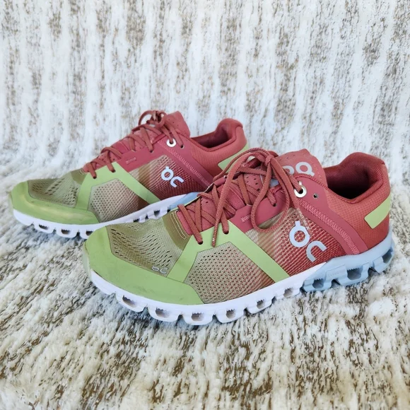 On Running "Cloudflow" Running Athletic Shoes Guava Dustrose | Women's Size 6.5 - Picture 2 of 15